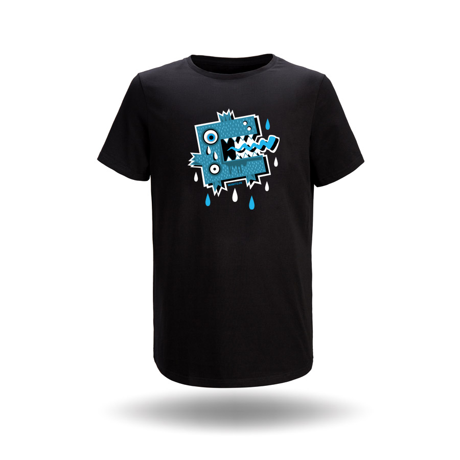 monsterblue tee shirt design by Manito/Maneeto