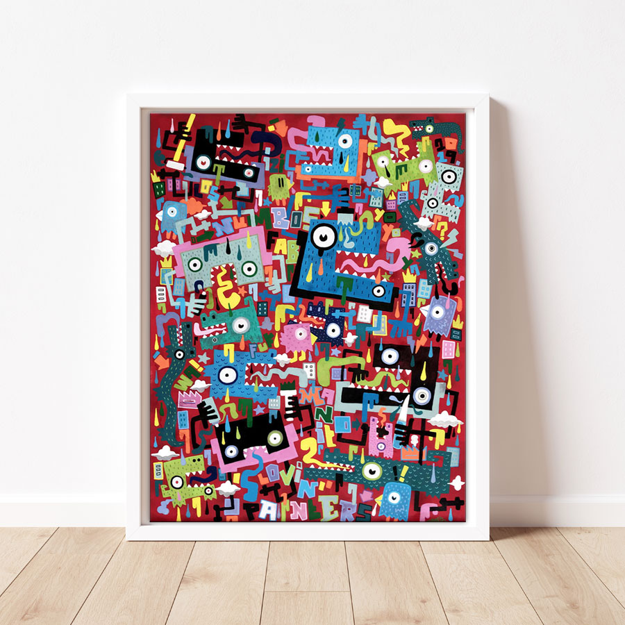 Lovin'Painters framed by Manito/Maneeto