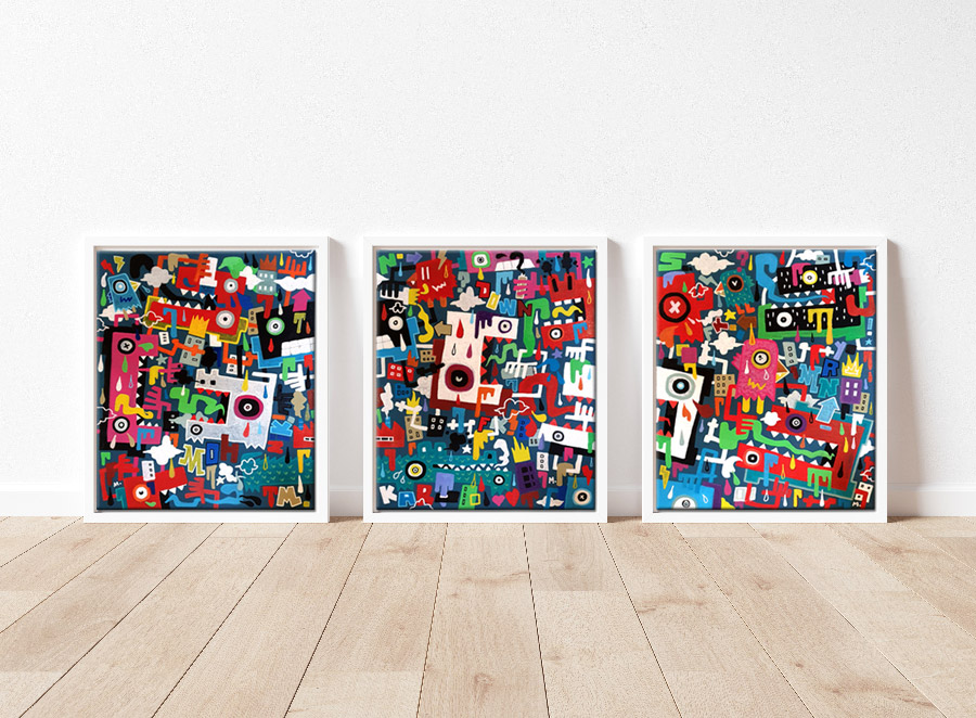 Lovin'Painters framed by Manito/Maneeto