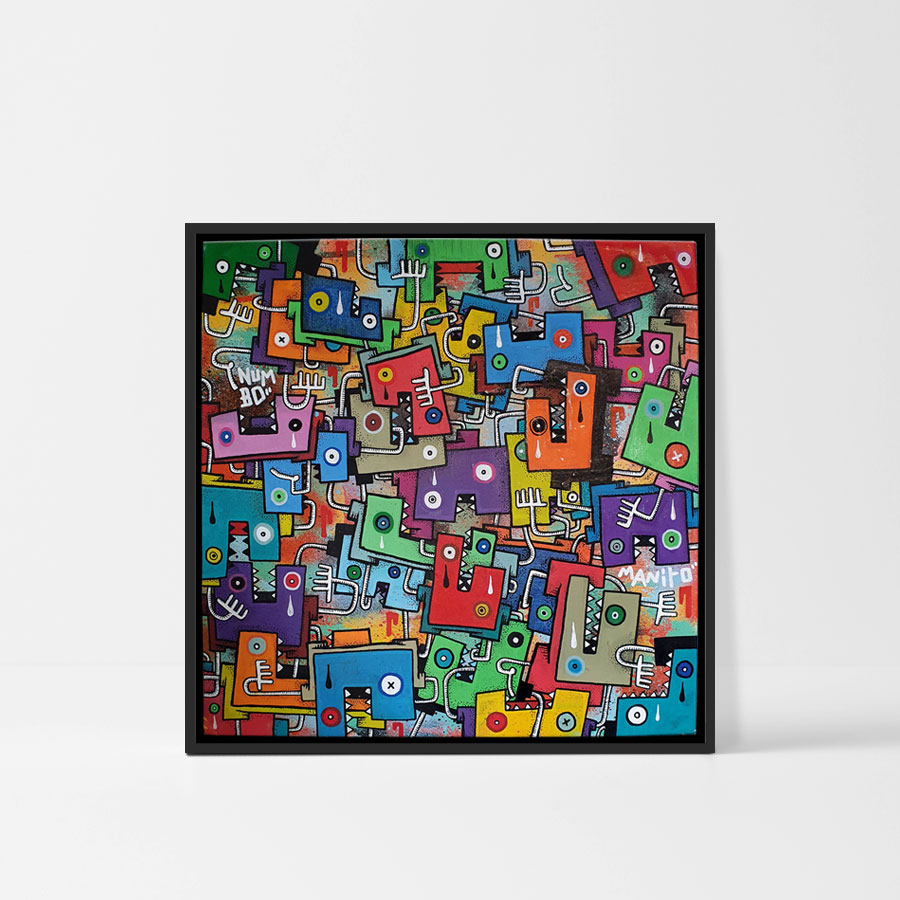 V framed by Manito/Maneeto