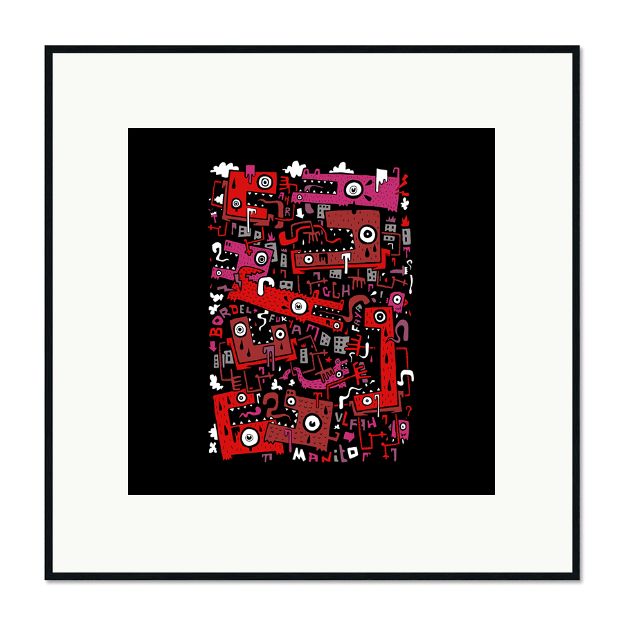 bordel Art Framed by Manito/Maneeto