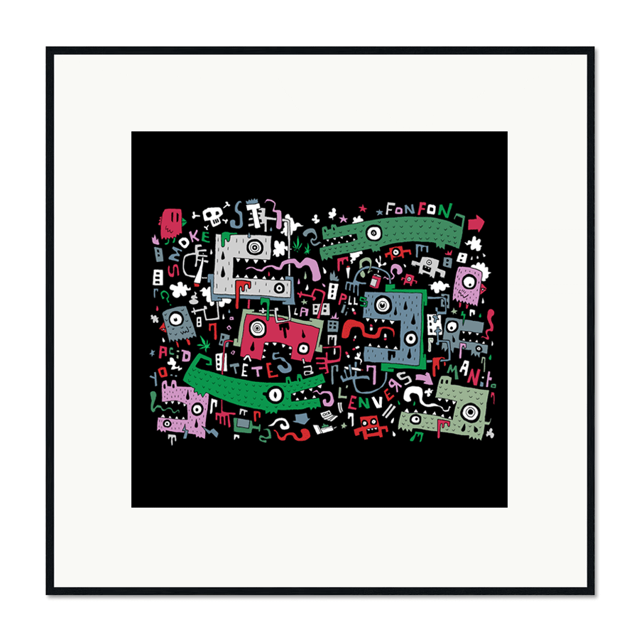 FonFon Art Framed by Manito/Maneeto