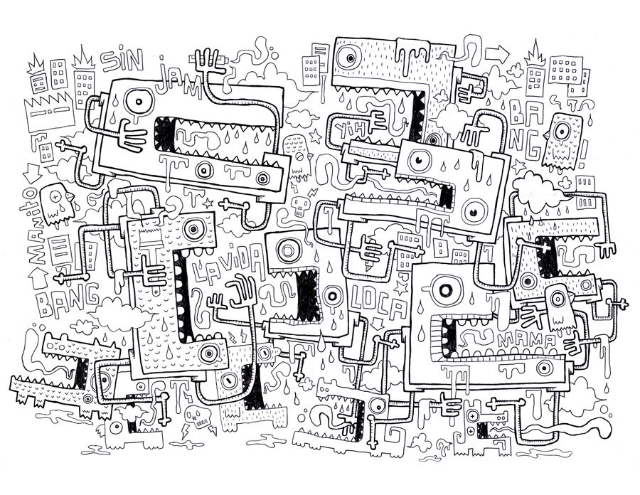 La Vida Loca drawing Vector by Manito/Maneeto