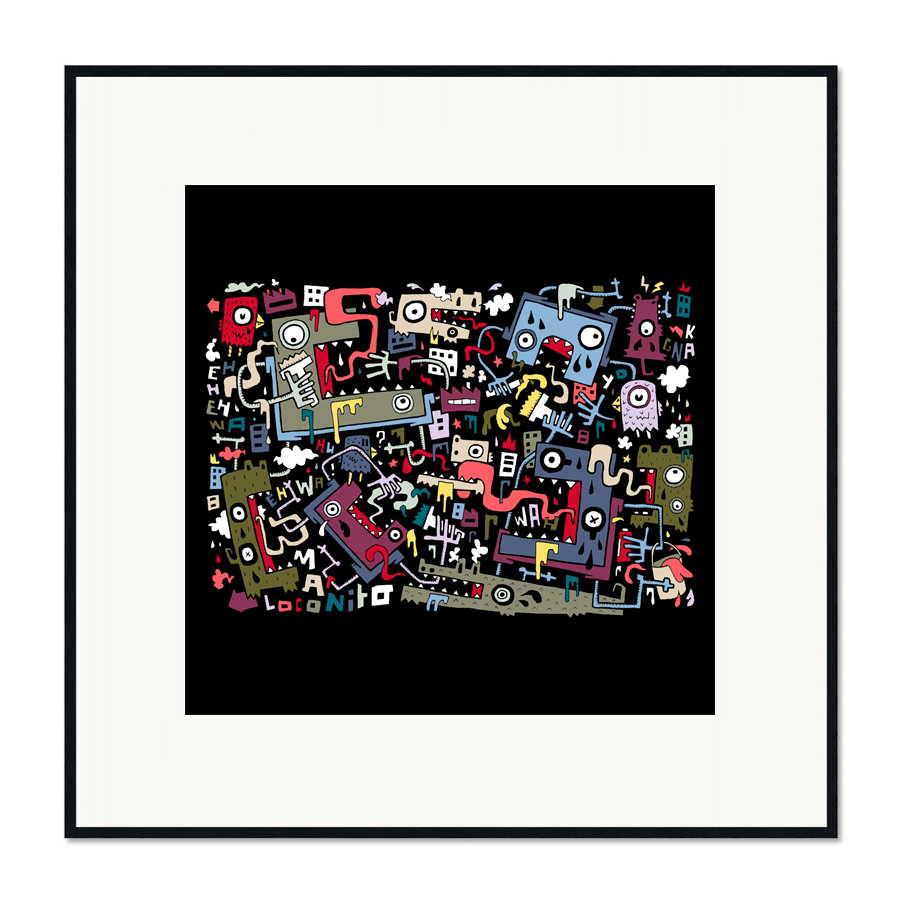 loconito Art Framed by Manito/Maneeto