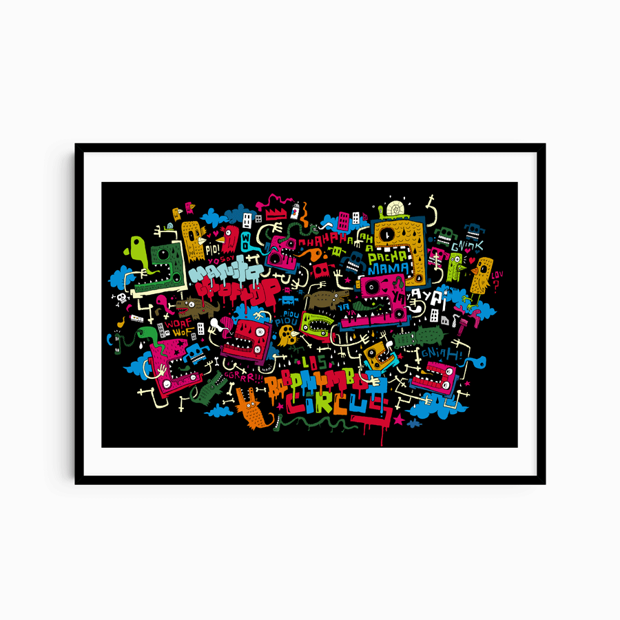 Pacha Mama Art Framed by Manito/Maneeto